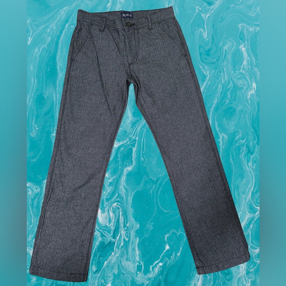 NWT Childrens Place Grey Boys Pants Size 8